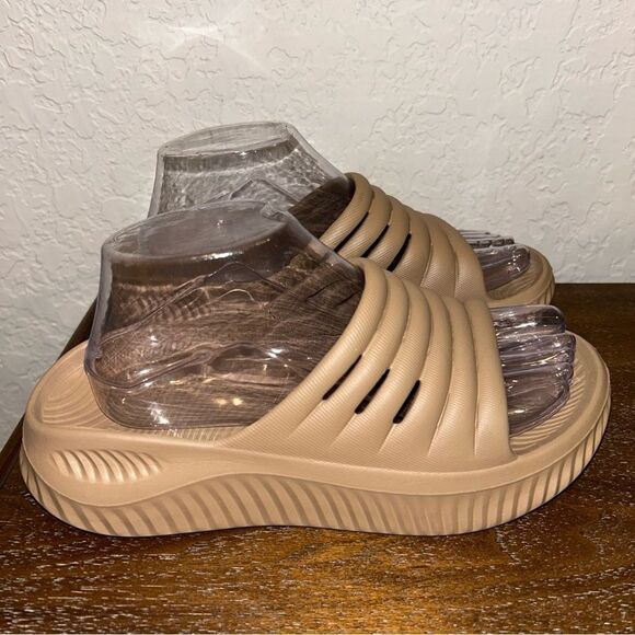 KUAILU Slip On Slide Recovery Chunky Platform Sandal Shoes - Picture 3 of 9